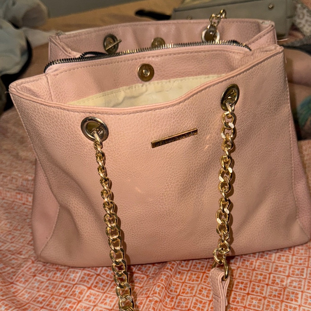 Elegant Pink Chain Strap Women's Bag